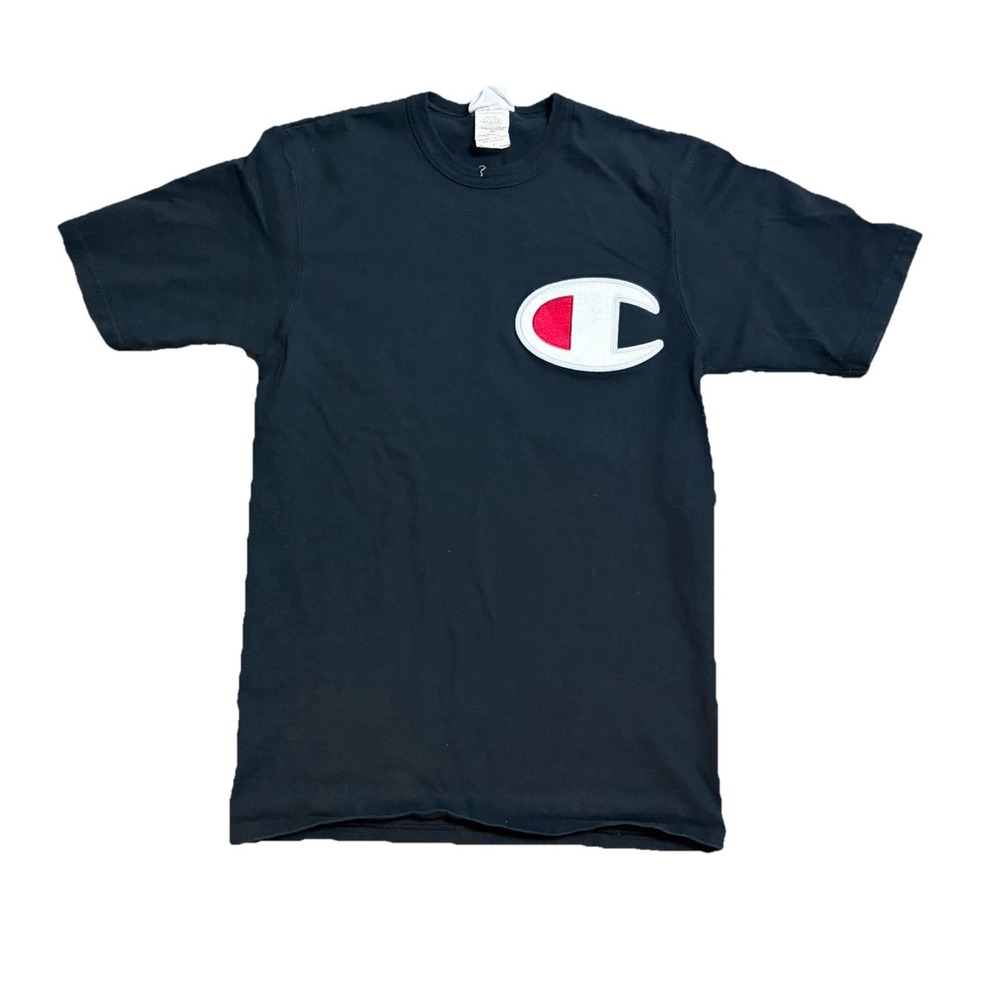 Champion Vintage Big C Logo T-Shirt Size Small